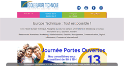 Desktop Screenshot of europetechnique.org