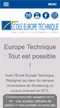 Mobile Screenshot of europetechnique.org